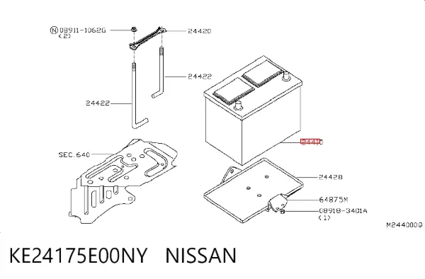 Bateria recarregável (PILHA) KE24175E00NY Nissan/Infiniti