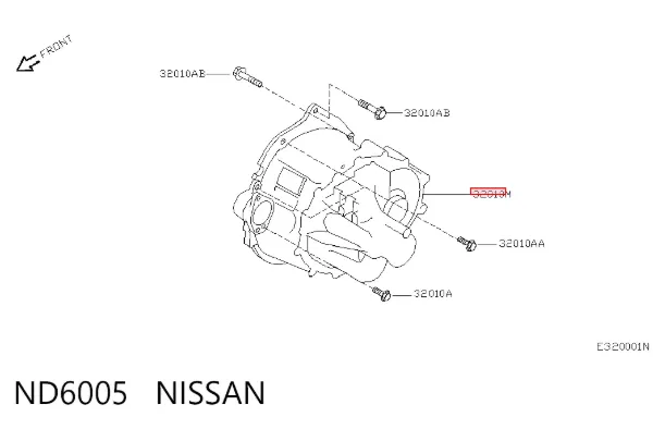 Caixa de Mudança montada (caixa mecânica de velocidades) ND6005 Nissan/Infiniti