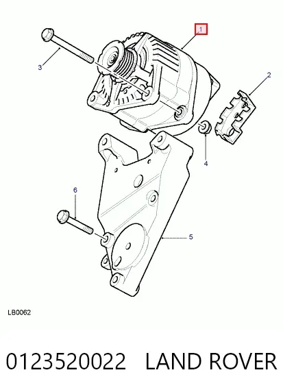 Gerador 0123520022 Land Rover