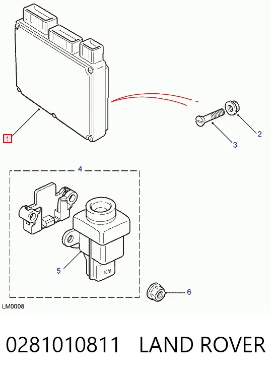 Módulo de direção (Centralina eletrônica) de motor NNN500340 Rover