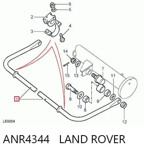 Estabilizador traseiro Land Rover Discovery II