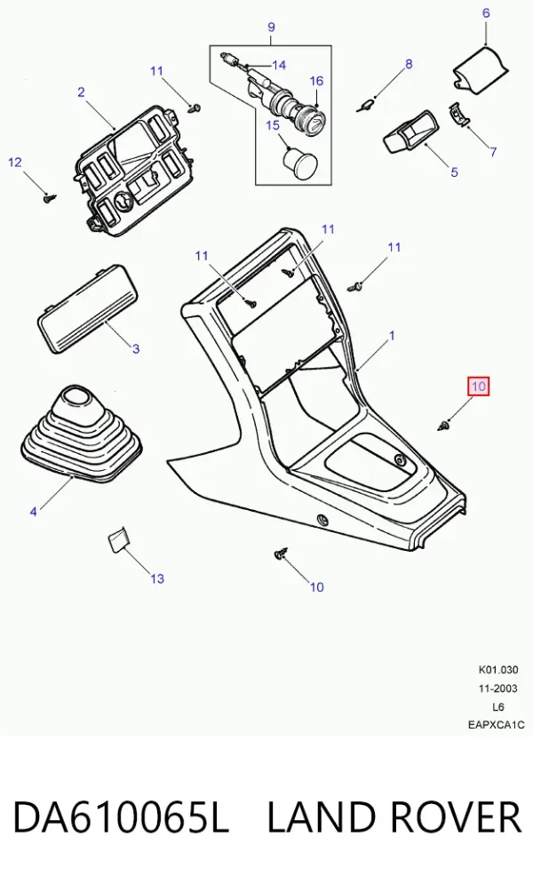 DA610065L Land Rover