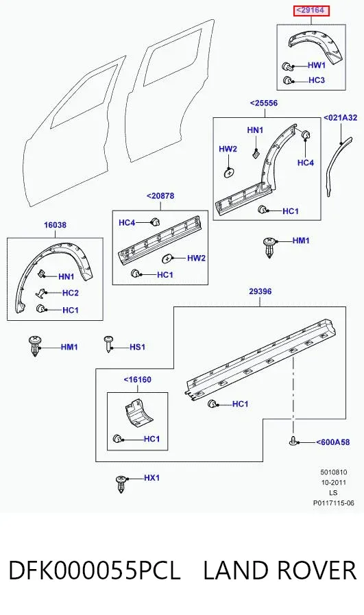  DFK000055PCL Land Rover