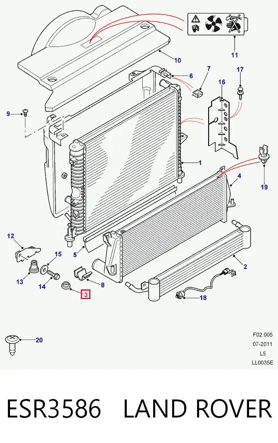  ESR3586 Land Rover