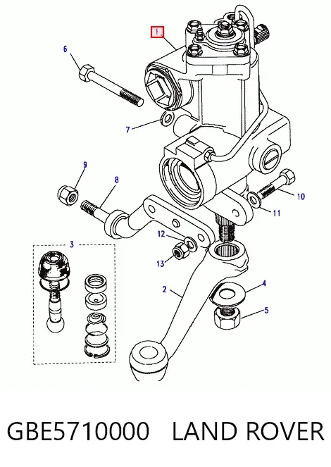 Cremalheira da direção STC845 Rover