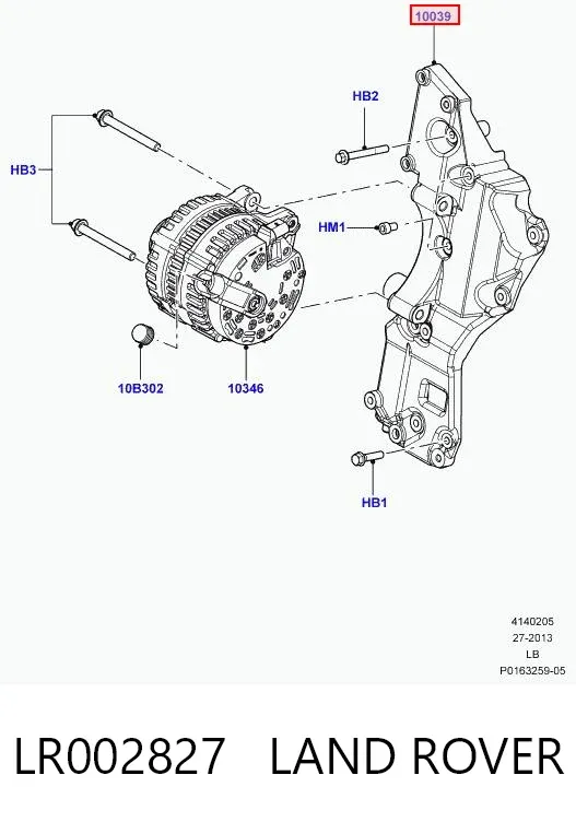 Consola do gerador Land Rover Freelander II