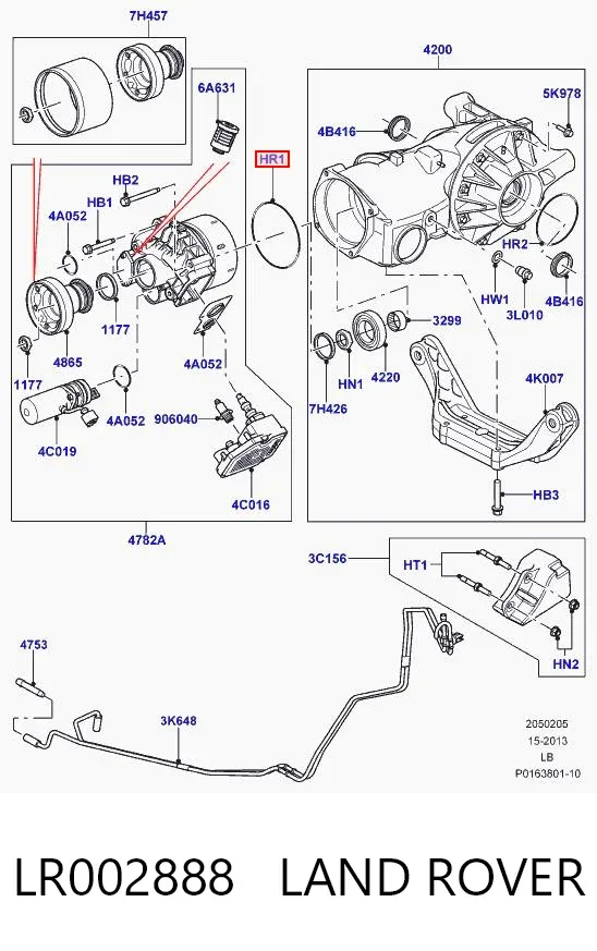 Acoplamento Haldex LR002888 Land Rover