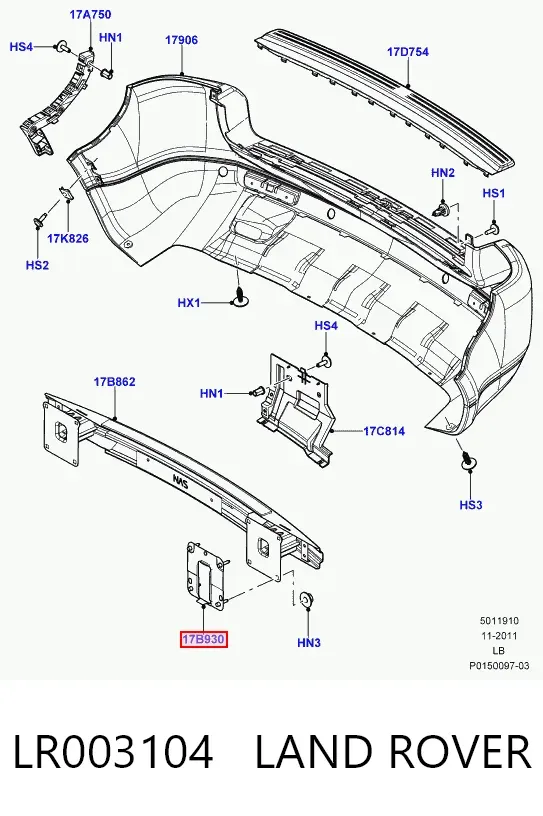  LR003104 Land Rover
