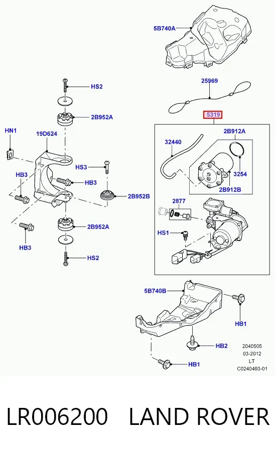 Compressor de bombeio pneumático (de amortecedores) LR006200 Land Rover