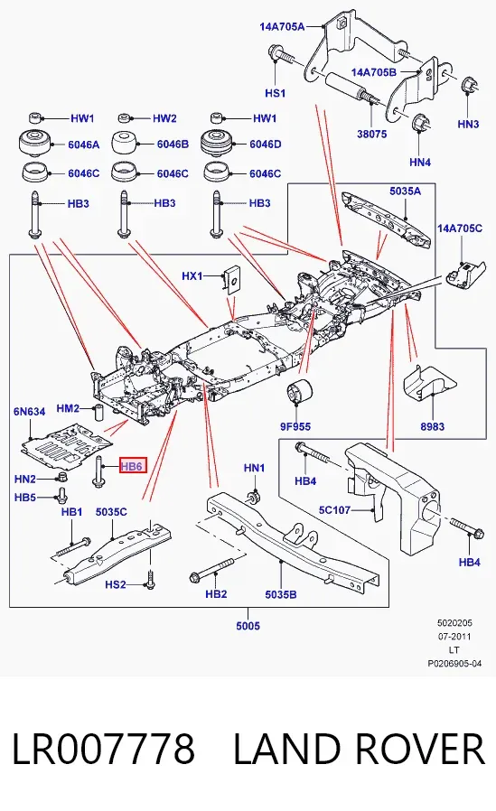  LR007778 Land Rover