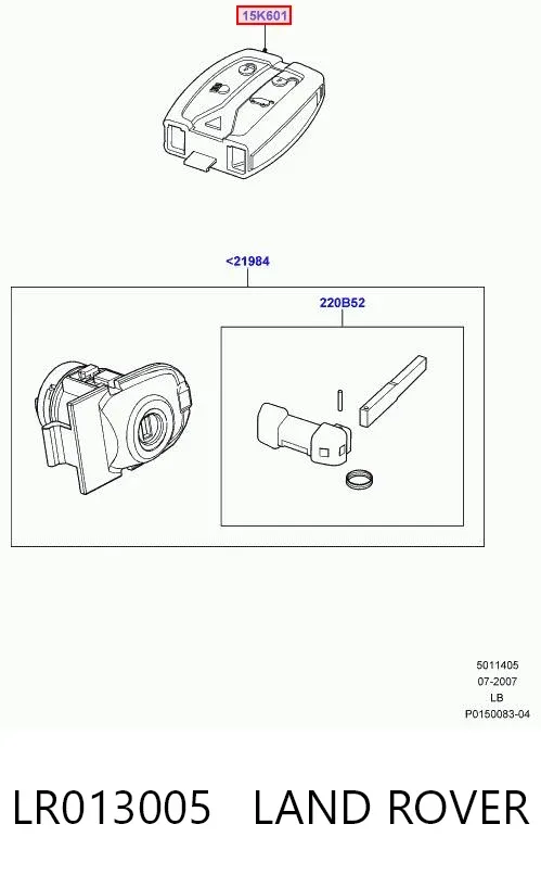 Berloque de controlo de sinalização LR013005 Land Rover