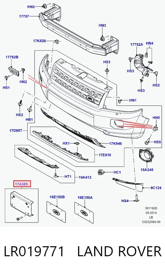  LR019771 Land Rover
