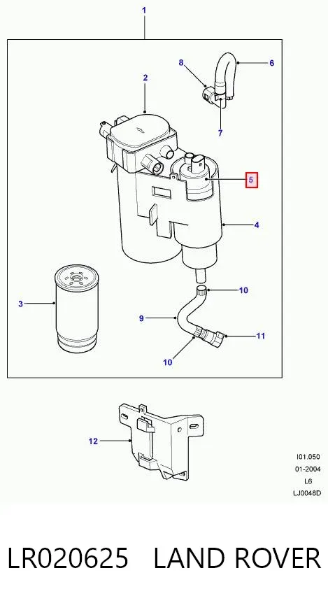 Bomba de combustível principal LR020625 Land Rover