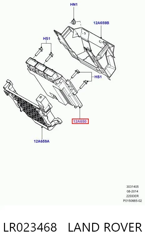Módulo de direção (Centralina eletrônica) de motor LR023468 Land Rover
