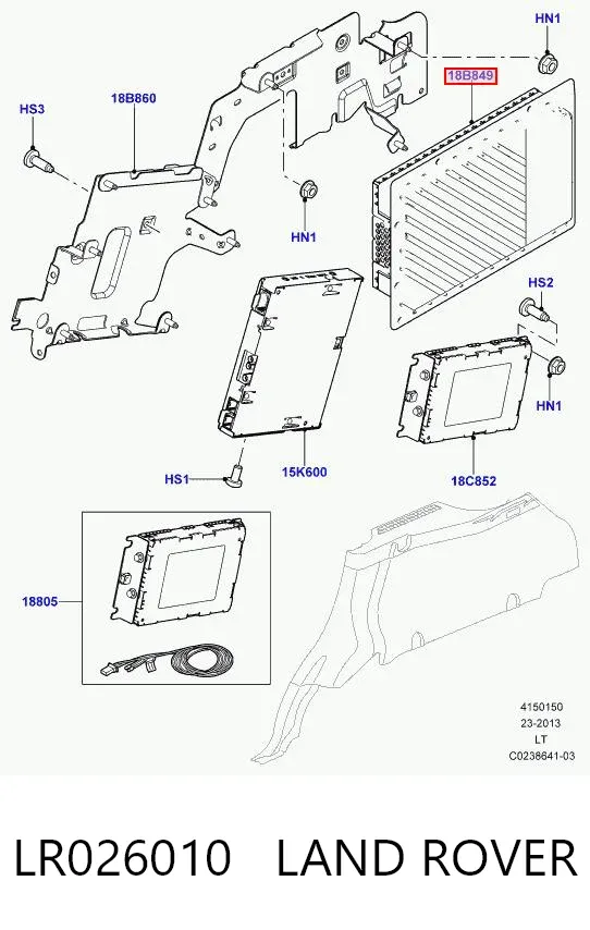 Reforçador do som de sistema de áudio EW9319C164AB Land Rover