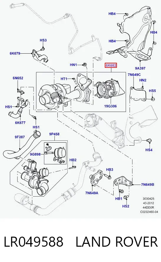 Turbina LR049588 Land Rover