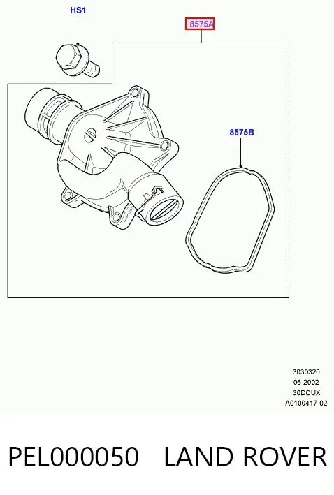 Termostato PEL000050 Land Rover