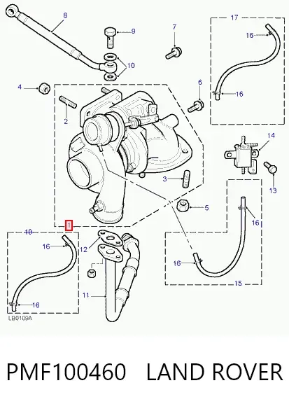 Turbina PMF100460 Land Rover