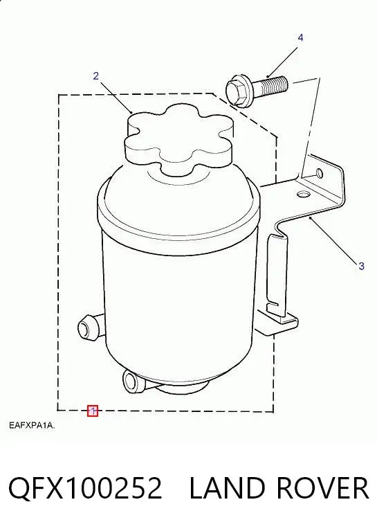 Tanque de bomba da Direção hidrâulica assistida QFX100252 Land Rover