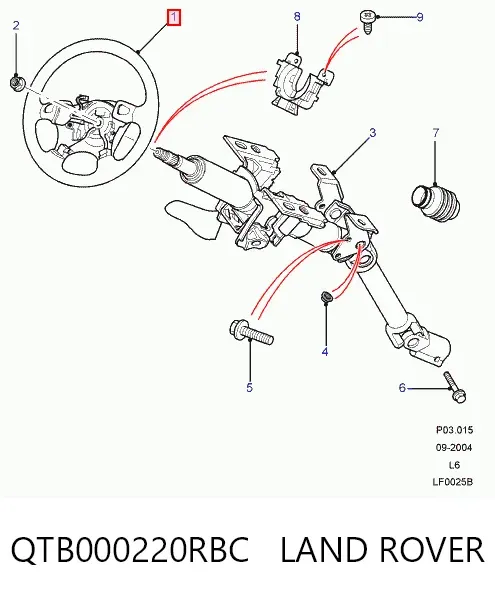  QTB000220RBC Land Rover