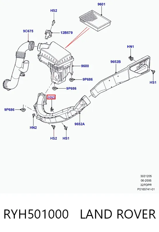  RYH501000 Land Rover