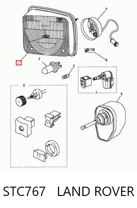 Luz direita Land Rover Discovery I