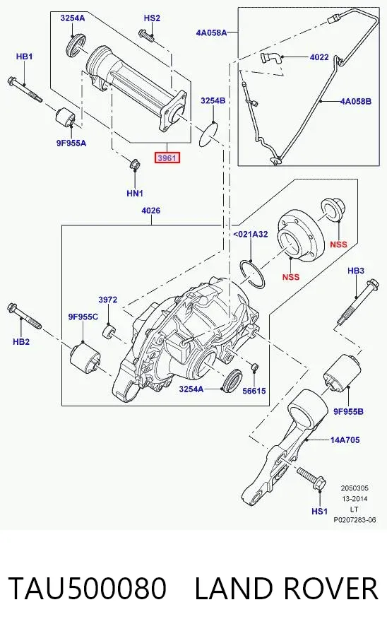 Copo do semieixo TAU500080 Land Rover