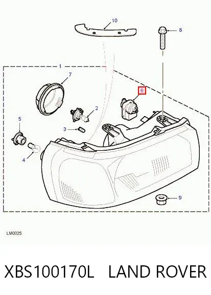 Corretor da luz Land Rover Freelander I
