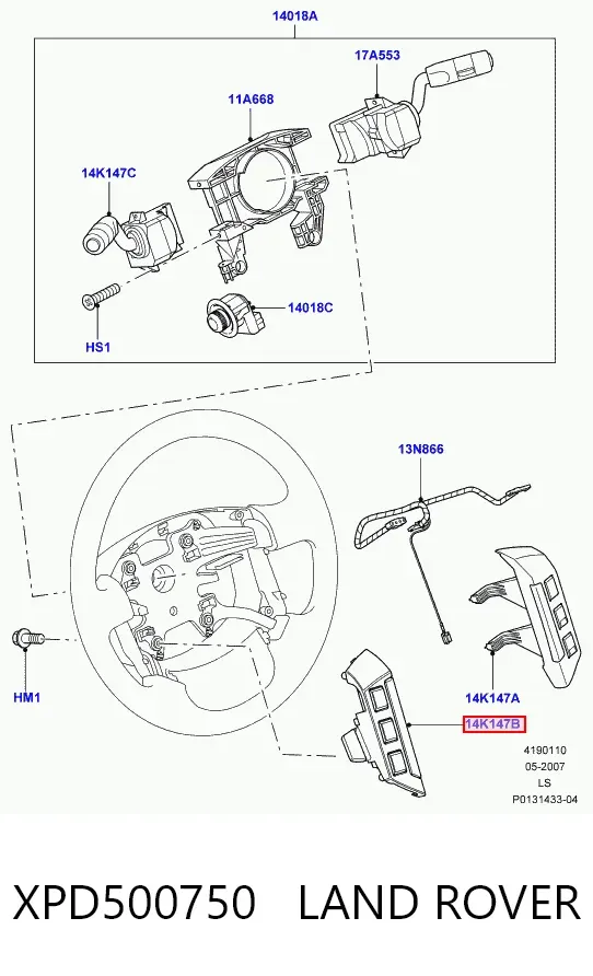  XPD500750 Land Rover