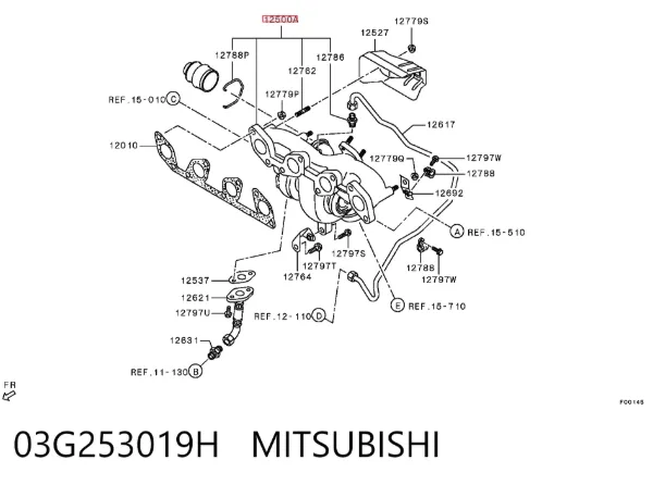 Turbina 03G253019H Mitsubishi