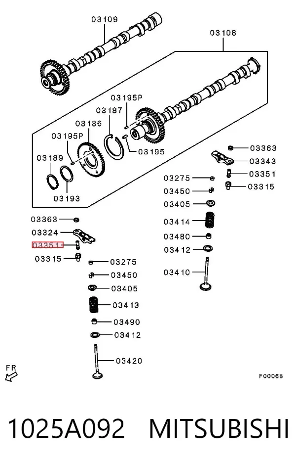 1025A092 Mitsubishi