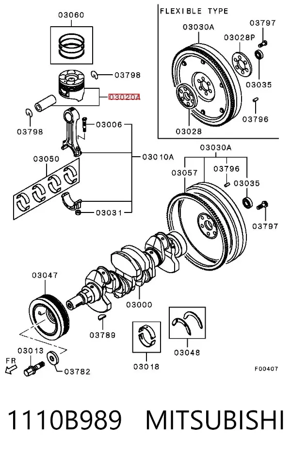  1110B989 Mitsubishi