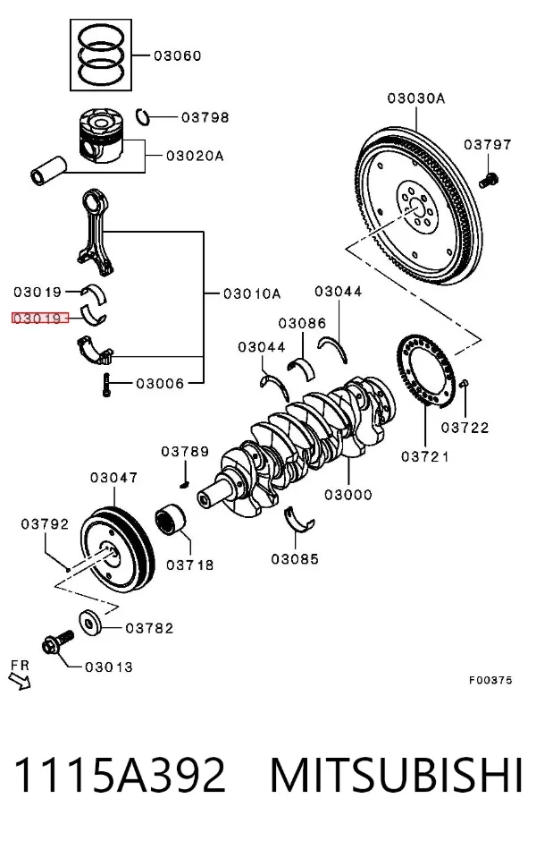  1115A392 Mitsubishi