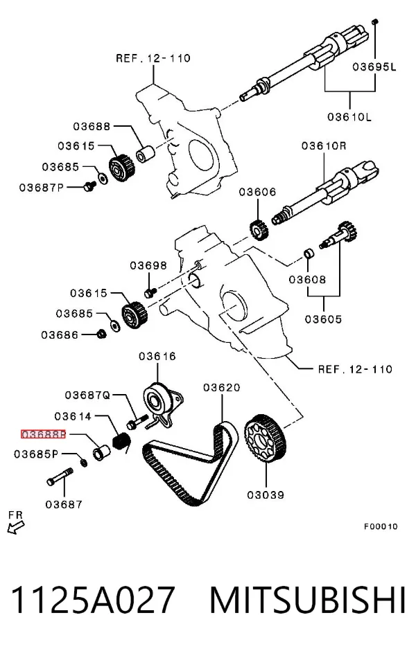 Bucha de estabilizador (TRUCK) 1125A027 Mitsubishi