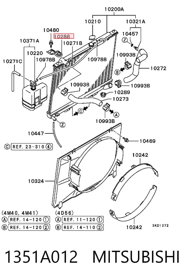  1351A012 Mitsubishi