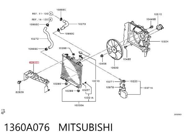  1360A076 Mitsubishi