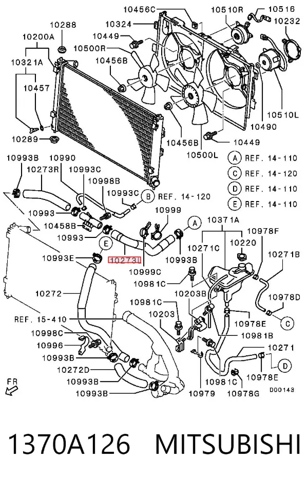  1370A126 Mitsubishi
