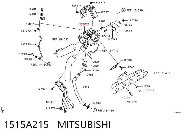 Turbina 1515A215 Mitsubishi