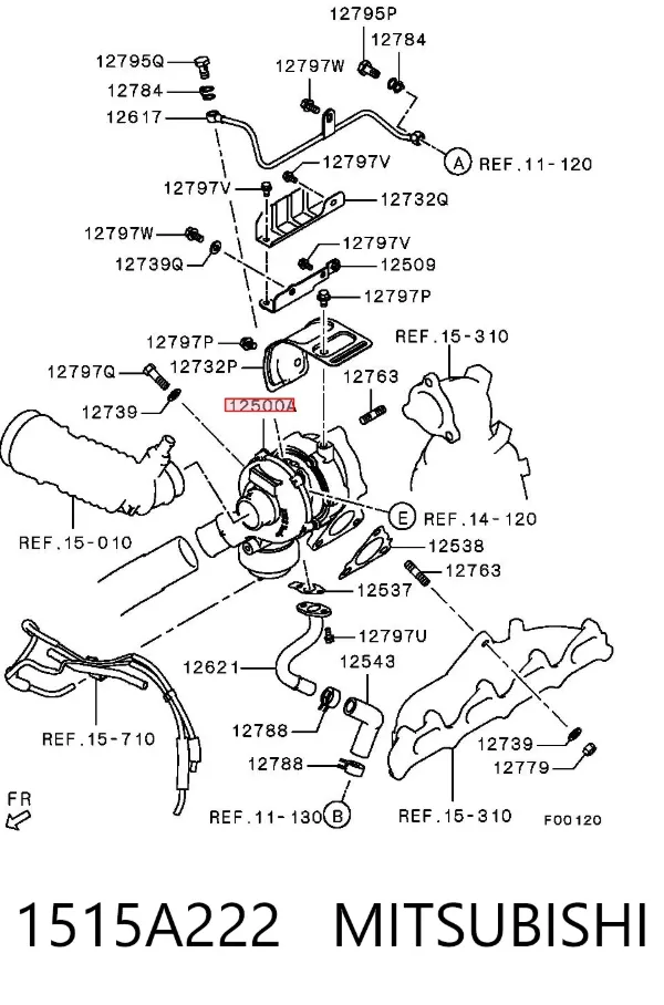 Turbina 1515A222 Mitsubishi