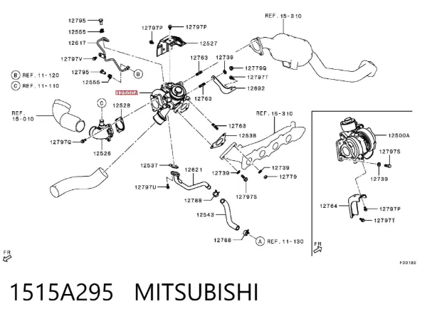 Turbina 1515A295 Mitsubishi