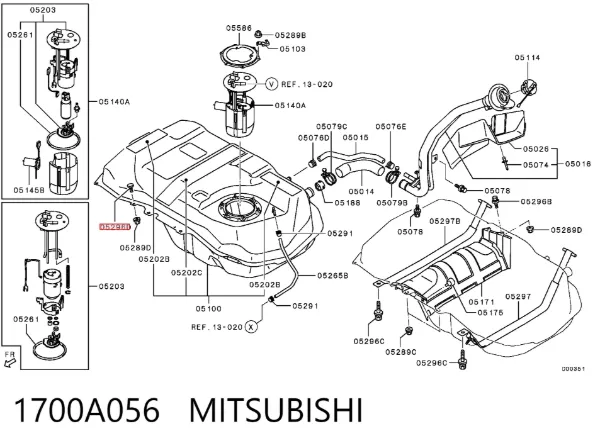  1700A056 Mitsubishi