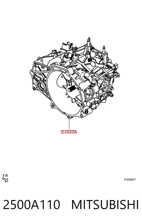 Caixa de Mudança montada (caixa mecânica de velocidades) Mitsubishi ASX GA