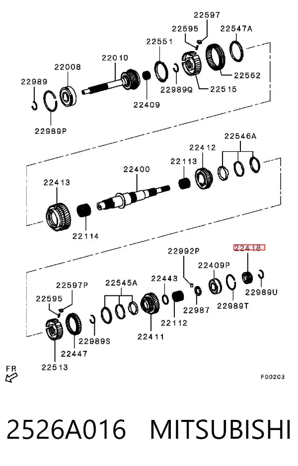  2526A016 Mitsubishi
