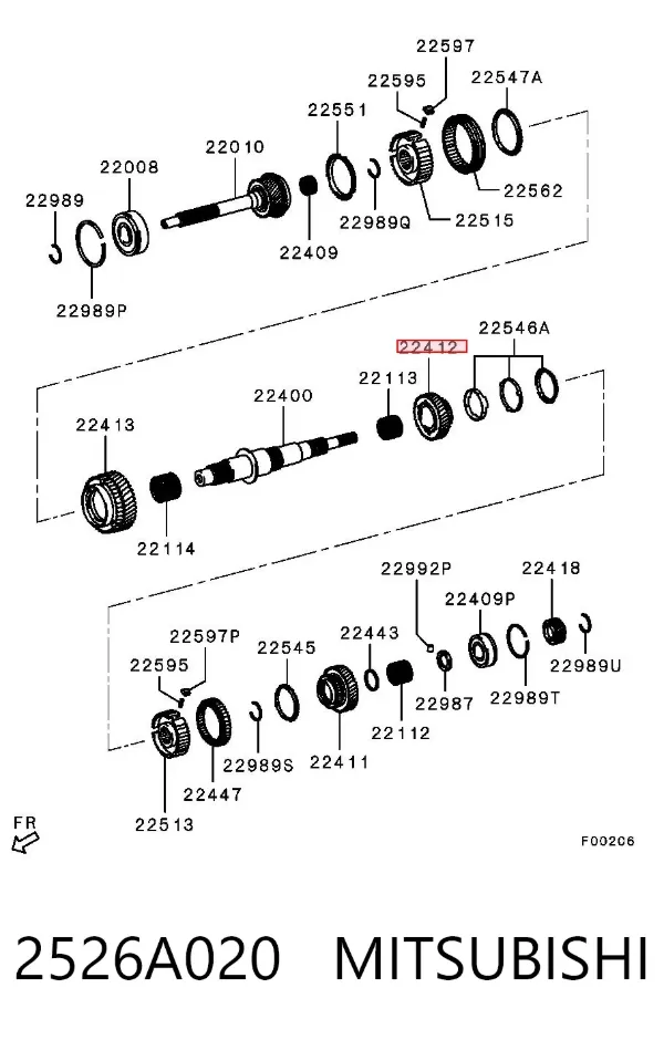  2526A020 Mitsubishi