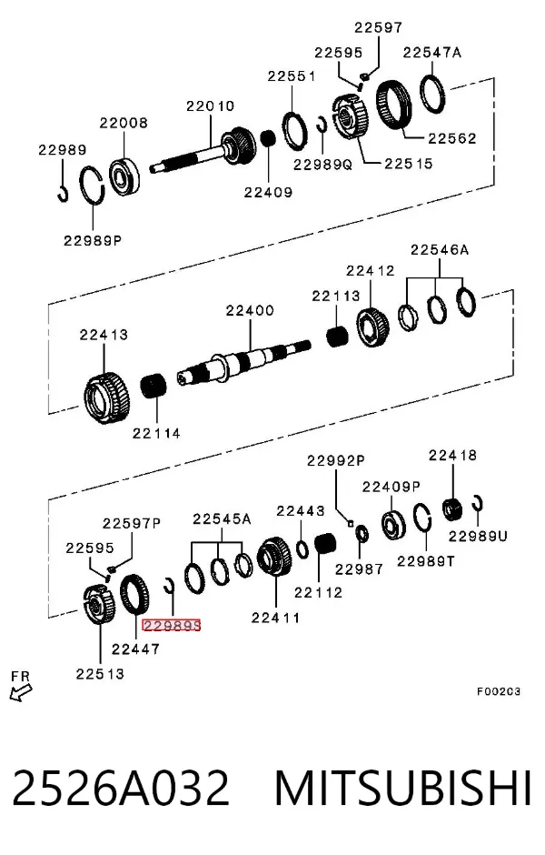  2526A032 Mitsubishi