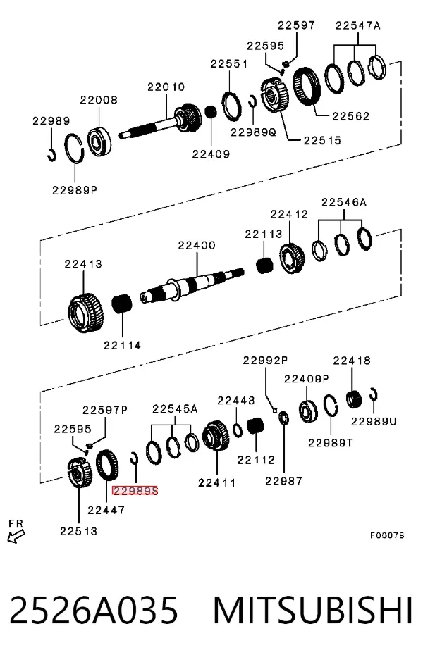  2526A035 Mitsubishi