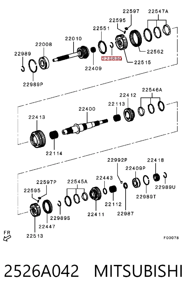  2526A042 Mitsubishi