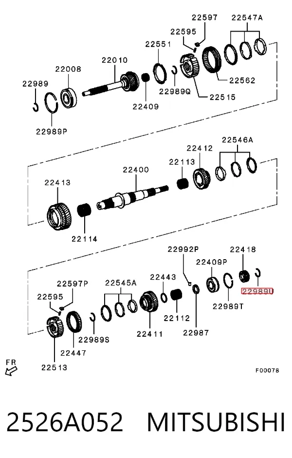  2526A052 Mitsubishi