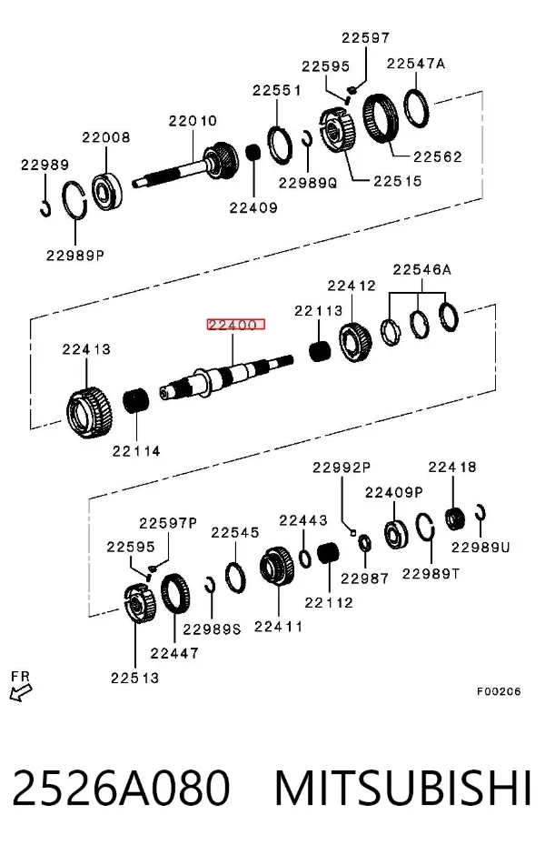  2526A080 Mitsubishi