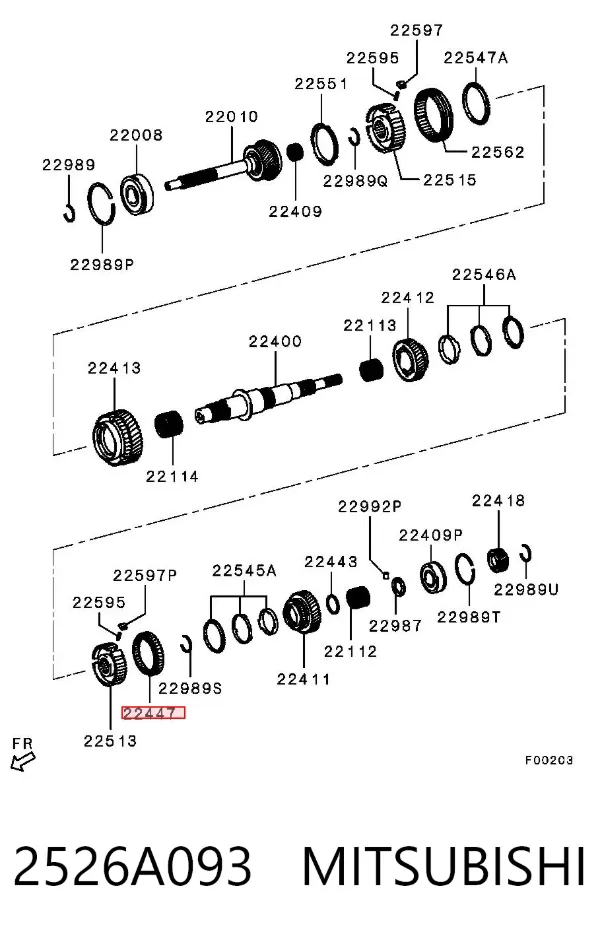  2526A093 Mitsubishi